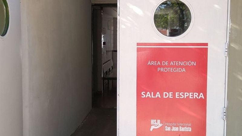 Quedó señalizado el ingreso de pacientes con sospecha de coronavirus