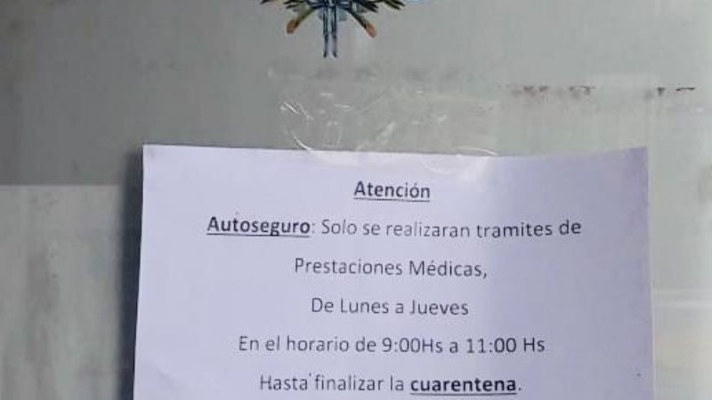 La Dirección Provincial de Medicina Laboral solo atenderá “accidentes de trabajo”