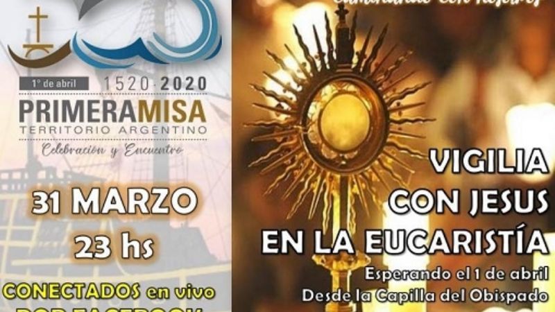 Una vigilia eucarística abre las celebraciones  por los 500 años de la primera misa