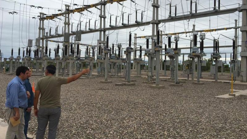 Trabajos en la obra de Alta Tensión San Martín- Valle Viejo