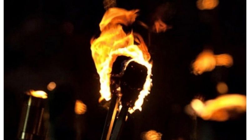 Marcha de antorchas de ex trabajadores de Valle Viejo