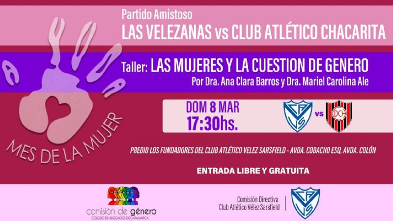 Vélez Sarsfield inicia actividades por el Mes de la Mujer