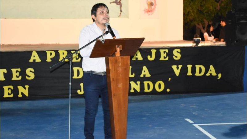 Inauguraron playón deportivo en escuela de Tinogasta
