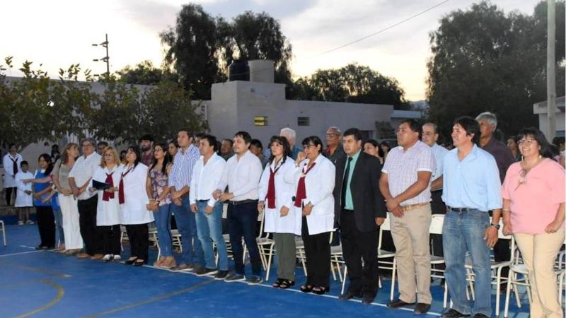 Inauguraron playón deportivo en escuela de Tinogasta