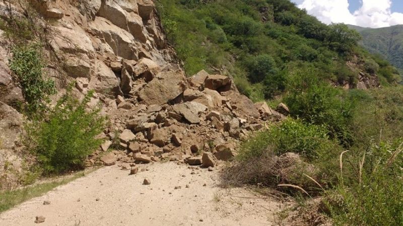 Derrumbe en Minas Capillitas