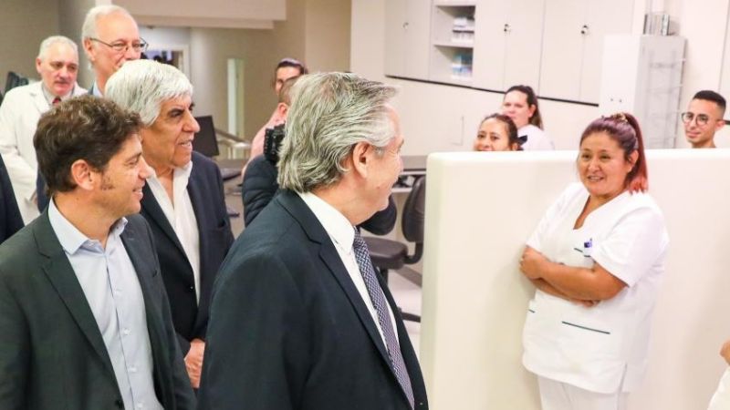 Alberto Fernández: “Hugo Moyano es un dirigente ejemplar”