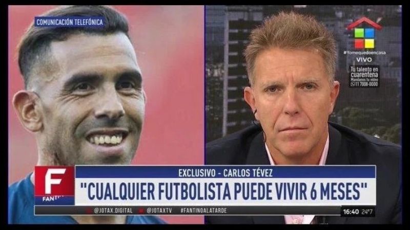 Tevez dijo que “puede vivir 6 meses o un año sin cobrar
