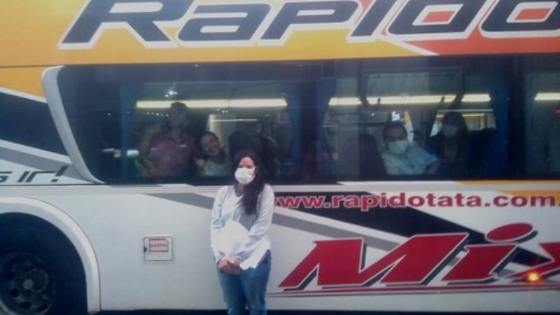 Regresaron afiliados derivados de OSEP que estaban varados en Buenos Aires