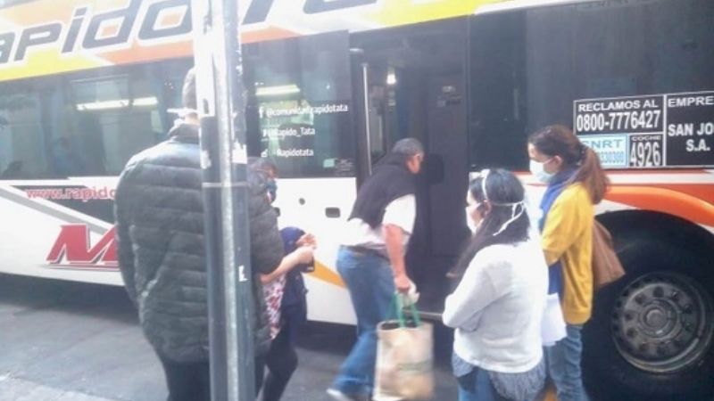 Regresaron afiliados derivados de OSEP que estaban varados en Buenos Aires