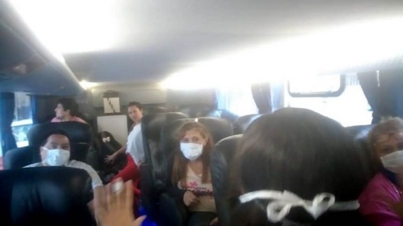 Regresaron afiliados derivados de OSEP que estaban varados en Buenos Aires