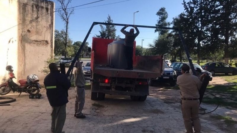 Se entregaron arcos de desinfección al interior