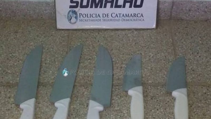 Llevaba cinco cuchillas