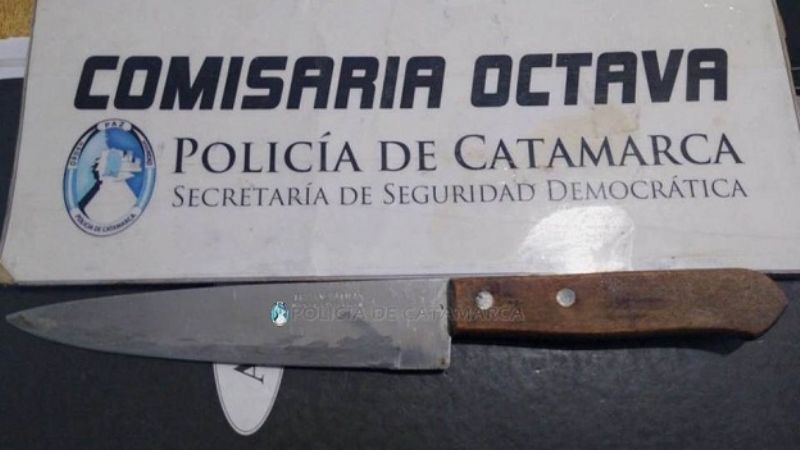 Resguardan a una niña y secuestran un arma blanca