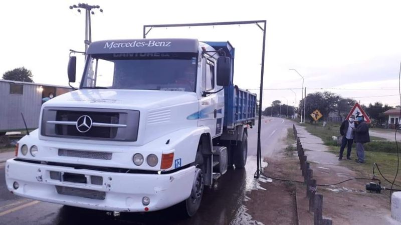 Emergencia sanitaria: habilitan arco desinfectante en Lavalle