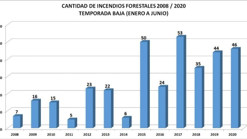 Hace un mes que no se registran incendios forestales