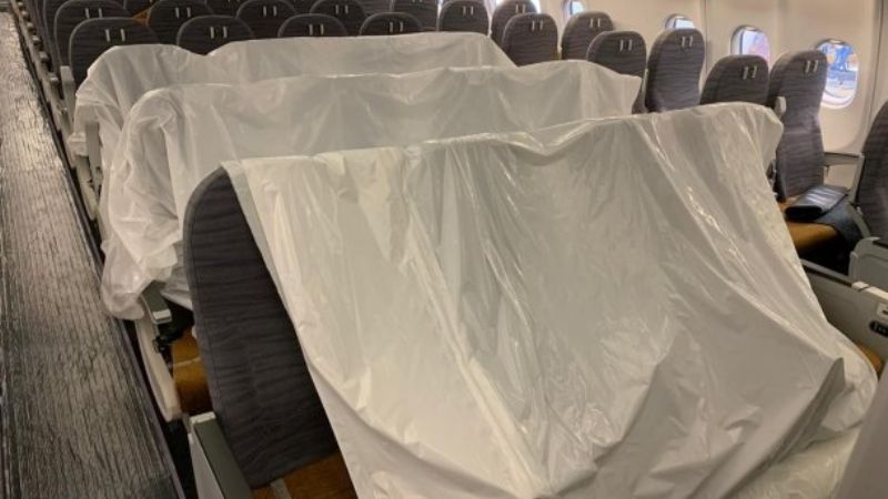 Así viaja el avión de Aerolíneas Argentinas a China