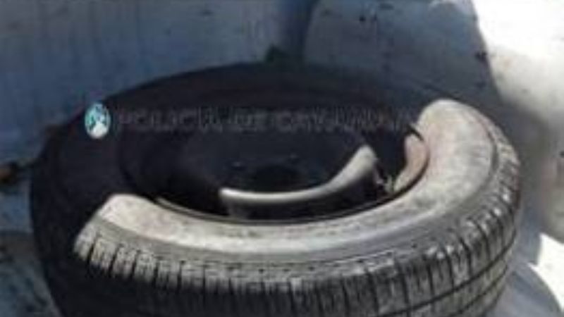 Recuperan una rueda de auxilio