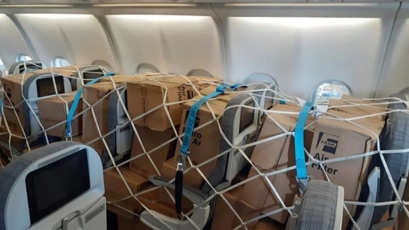 Llegó el primer avión de China con de insumos médicos