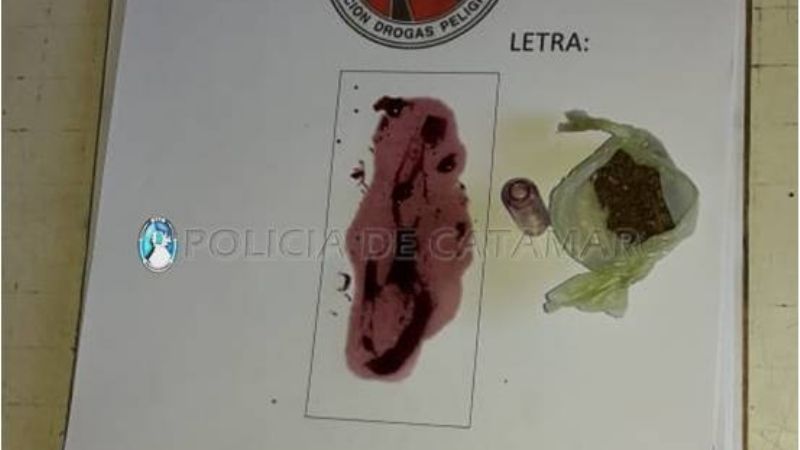 En allanamiento, secuestran un celular robado y encuentran 23 gr. de marihuana