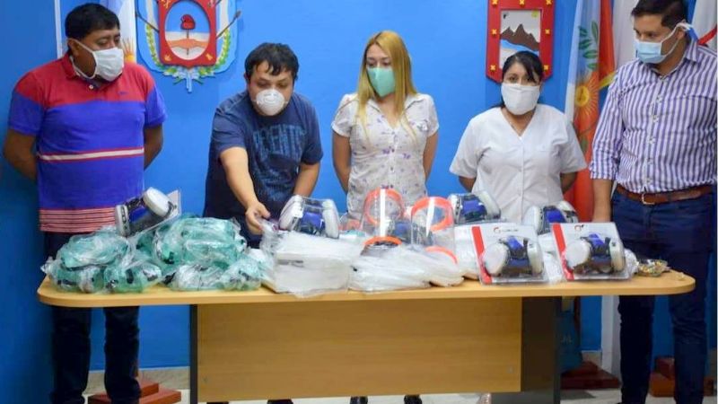 Elementos de bioseguridad para personal del hospital de Tinogasta y SEySAM