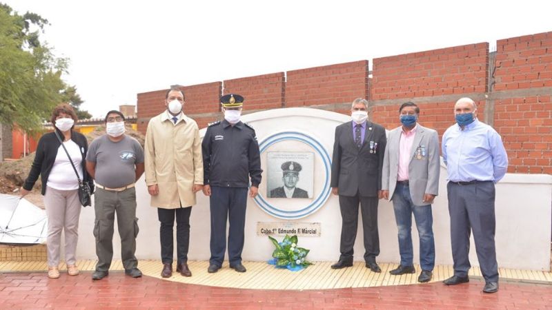 Sentido homenaje a ex Combatientes y Caídos en Malvinas en Santa María