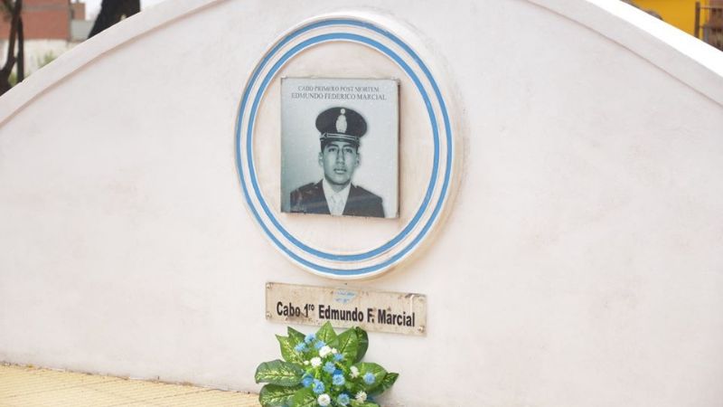 Sentido homenaje a ex Combatientes y Caídos en Malvinas en Santa María