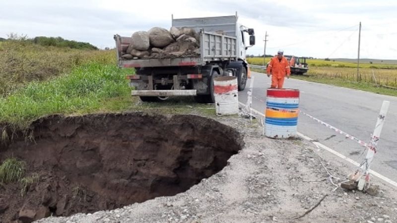 Desvío de tránsito pesado por arreglos en la Ruta Nacional N°38