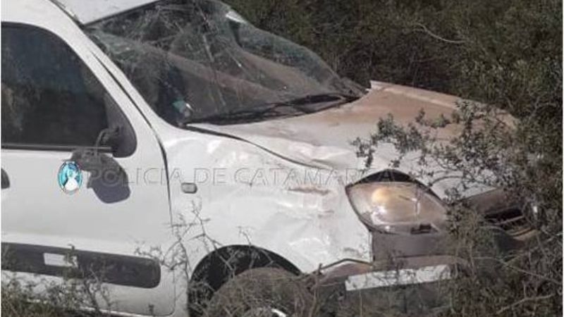 Un hombre de Entre Ríos volcó la camioneta en Capayán