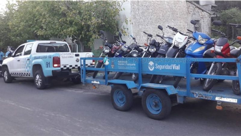 Por infracciones, secuestraron 37 vehículos en localidades de Capayán