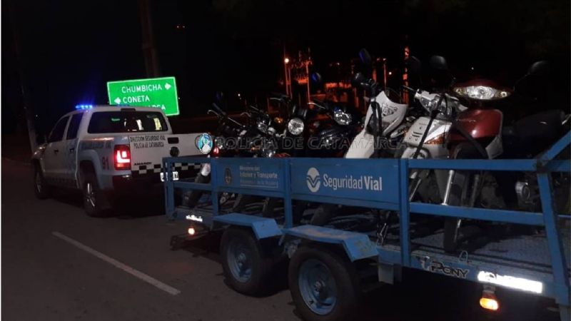 Por infracciones, secuestraron 37 vehículos en localidades de Capayán