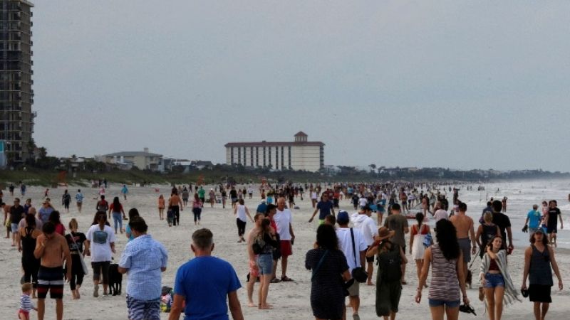 Abrieron playas de Florida pese al avance del coronavirus
