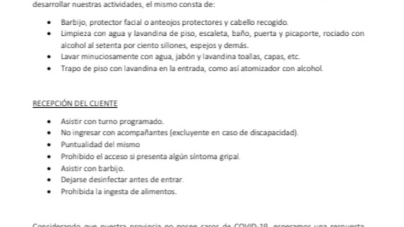 Peluqueros al borde del colapso, proponen volver al trabajo