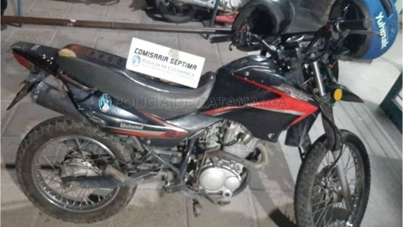 Secuestran una moto