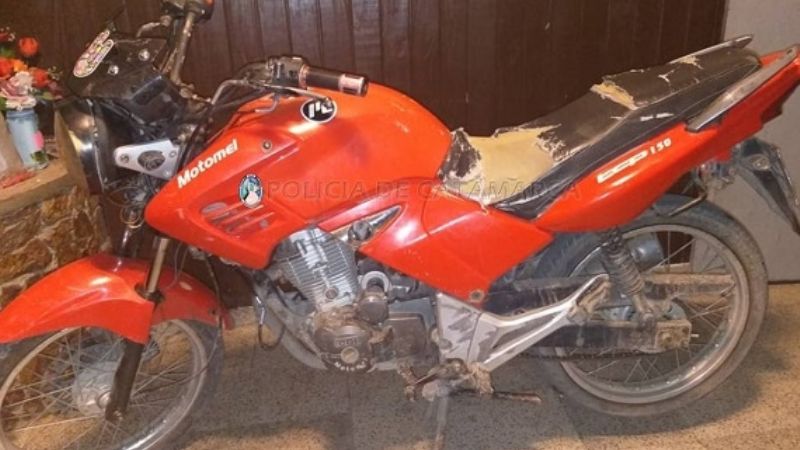 Circulaba en una moto robada