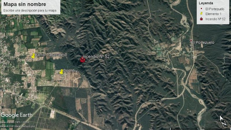 Incendio forestal en las sierras de Gracián