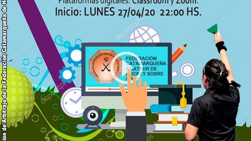 Entrenadores de hockey local se capacitaron vía on-line