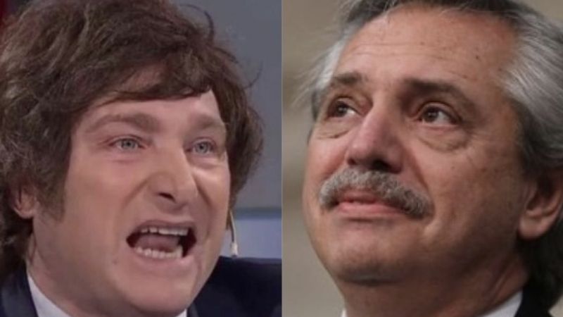 Javier Milei atacó a Alberto Fernández: “Está llevando a la Argentina al desastre”