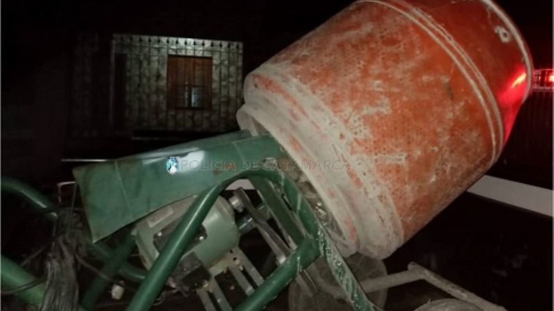 Secuestran una hormigonera