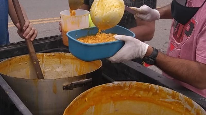 Gesto solidario en la Fiesta de la Virgen