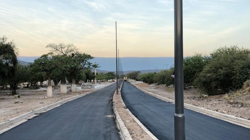 Se completó el asfaltado el acceso a la Gruta
