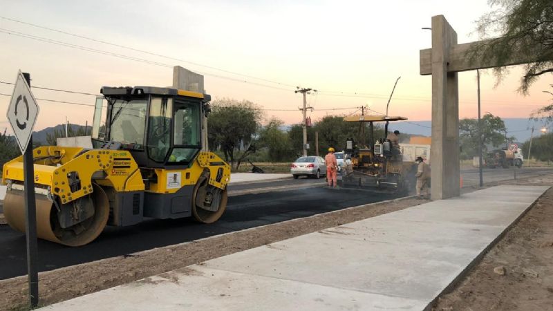 Se completó el asfaltado el acceso a la Gruta