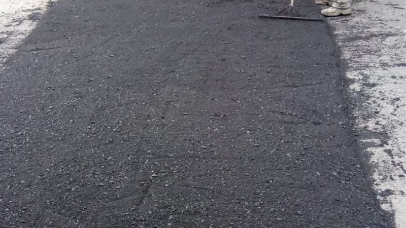 Se completó el asfaltado el acceso a la Gruta