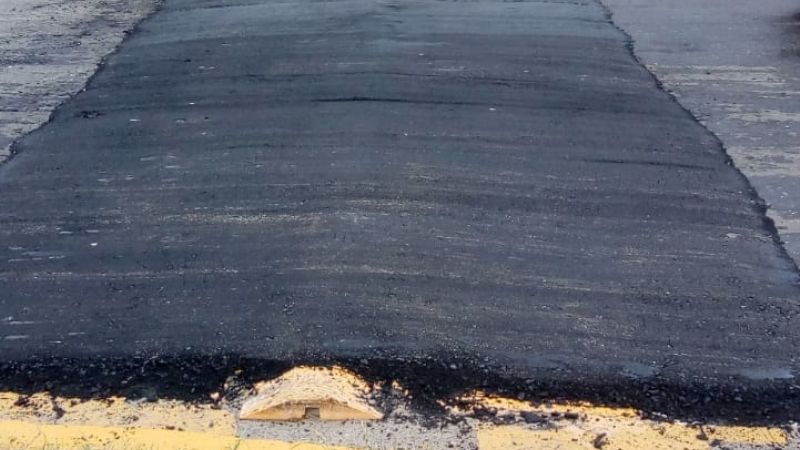 Se completó el asfaltado el acceso a la Gruta