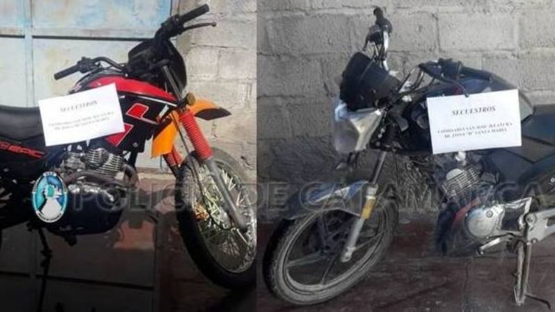 Arrestan a una pareja y secuestran tres motos en Santa María