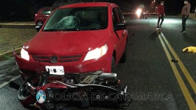 Mujer lesionada en un violento choque