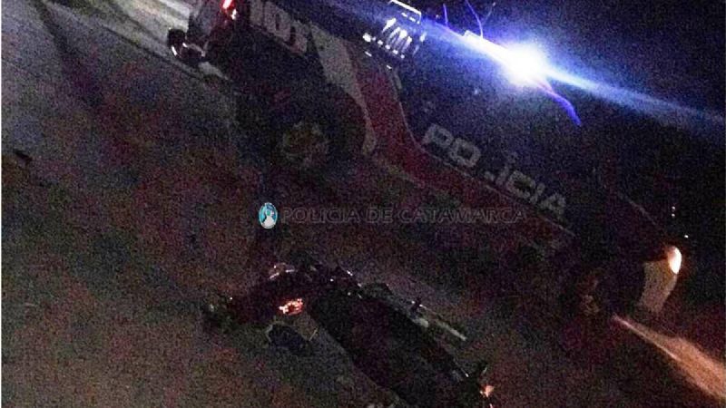 Choque en El Pantanillo: motociclista terminó herido