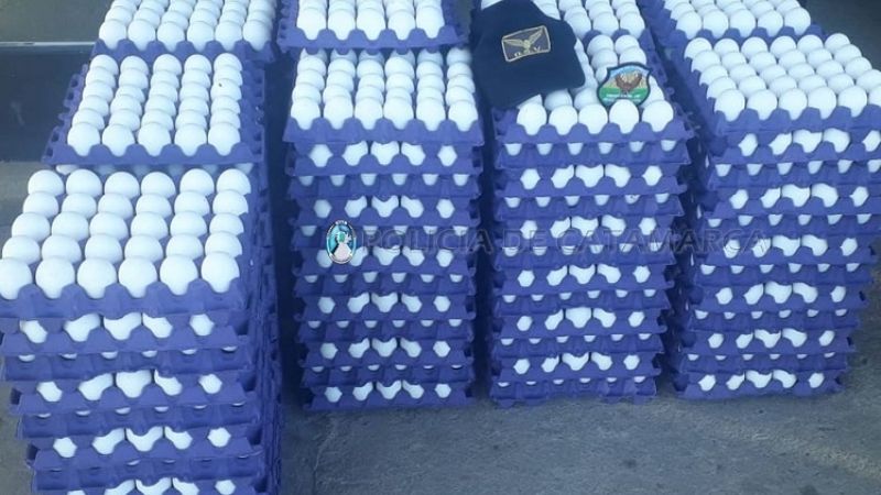 Capayán: secuestran cajas de vino, huevos, fiambres, y leche