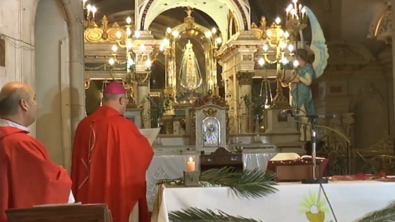 Domingo de Ramos a los pies de la Madre del Valle