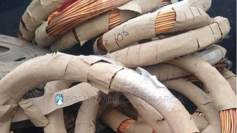 Recuperan caños de cobre que estarían vinculados a un robo en El Pantanillo