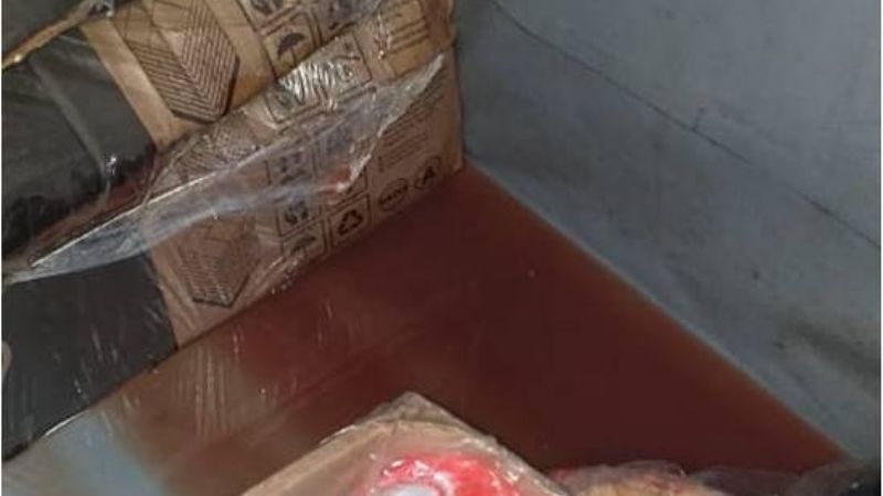 Secuestran 380 kilos de pollo en un operativo de control vehicular